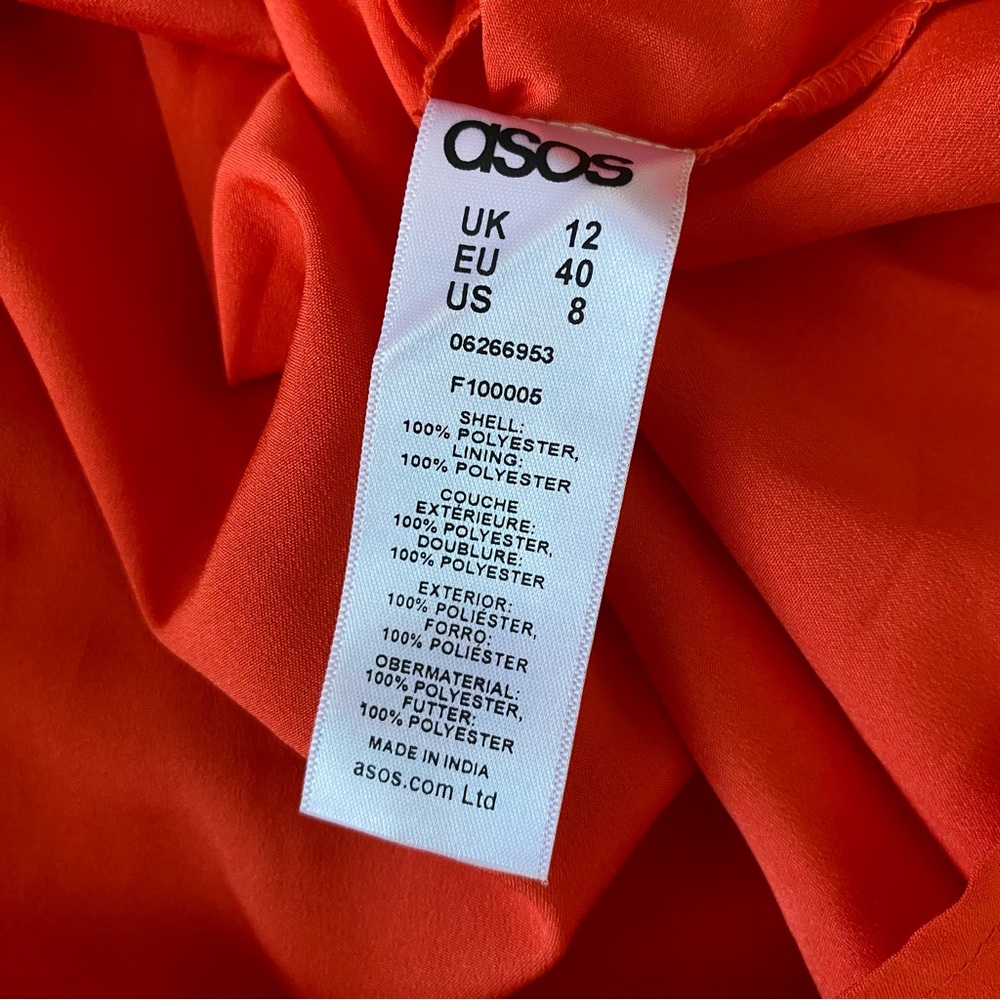 ASOS Orange Ruffle Maxi Dress - Picture 12 of 12